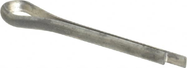 Made in USA - 1/16" Diam x 1/2" Long Extended Prong Cotter Pin - Grade 2, Zinc-Plated, Steel - Caliber Tooling