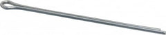 Made in USA - 3/32" Diam x 2-1/2" Long Extended Prong Cotter Pin - Grade 2, Zinc-Plated, Steel - Caliber Tooling