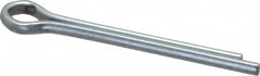 Made in USA - 1/8" Diam x 1-1/4" Long Extended Prong Cotter Pin - Grade 2, Zinc-Plated, Steel - Caliber Tooling