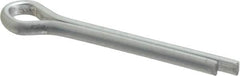 Made in USA - 5/32" Diam x 1-1/4" Long Extended Prong Cotter Pin - Grade 2, Zinc-Plated, Steel - Caliber Tooling