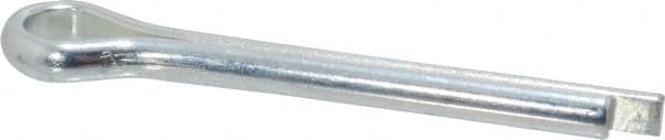 Made in USA - 1/4" Diam x 2" Long Extended Prong Cotter Pin - Grade 2, Zinc-Plated, Steel - Caliber Tooling