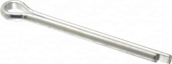 Made in USA - 3/8" Diam x 4" Long Extended Prong Cotter Pin - Grade 2, Zinc-Plated, Steel - Caliber Tooling