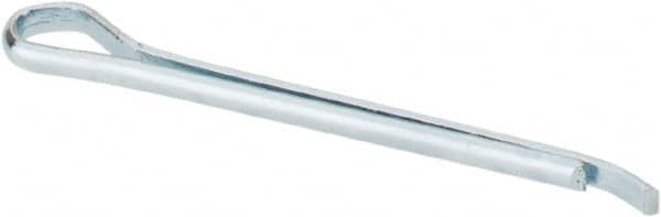 Made in USA - 1/16" Diam x 1" Long Hammerlock Cotter Pin - Grade 2, Zinc-Plated, Steel - Caliber Tooling