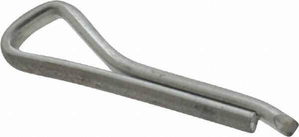 Made in USA - 3/32" Diam x 1/2" Long Hammerlock Cotter Pin - Grade 2, Zinc-Plated, Steel - Caliber Tooling