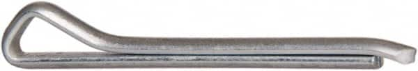 Made in USA - 3/32" Diam x 1" Long Hammerlock Cotter Pin - Grade 2, Zinc-Plated, Steel - Caliber Tooling