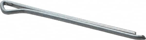 Made in USA - 3/32" Diam x 1-1/2" Long Hammerlock Cotter Pin - Grade 2, Zinc-Plated, Steel - Caliber Tooling