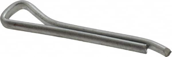 Made in USA - 1/8" Diam x 1" Long Hammerlock Cotter Pin - Grade 2, Zinc-Plated, Steel - Caliber Tooling