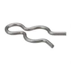 Made in USA - 7/32" Groove, 5/8" Long, Stainless Steel Hair Pin Clip - 0.033" Clip Diam, 1/4" Shaft Diam, Grade 18-8 - Caliber Tooling