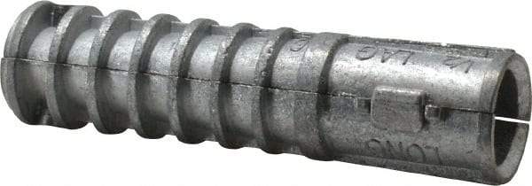 Powers Fasteners - 3/4" Diam, 3/4" Drill, Lag Shield Concrete Anchor - Zamac Alloy, Zinc-Plated Finish, Flat Head - Caliber Tooling