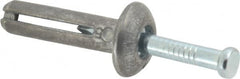 Powers Fasteners - 1/4" Diam, 1/4" Drill, 1" OAL, 1-7/8" Min Embedment Hammer Drive Concrete Anchor - Steel (Drive Pin)/Zamac Alloy (Body), Zinc-Plated Finish, Mushroom Head - Caliber Tooling