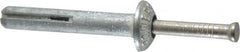 Powers Fasteners - 1/4" Diam, 1/4" Drill, 1-1/2" OAL, 1-1/8" Min Embedment Hammer Drive Concrete Anchor - Stainless Steel (Drive Pin)/Zamac Alloy (Body), Zinc-Plated Finish, Mushroom Head - Caliber Tooling