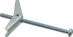 Powers Fasteners - 3/16" Screw, 3/16" Diam, 3" Long, Toggle Bolt Drywall & Hollow Wall Anchor - 1/2" Drill, Zinc Plated, Steel, Grade Zamac 7, Use in Drywall & Wallboard - Caliber Tooling