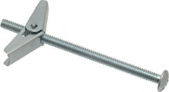 Powers Fasteners - 1/4" Screw, 1/4" Diam, 4" Long, Toggle Bolt Drywall & Hollow Wall Anchor - 5/8" Drill, Zinc Plated, Steel, Grade Zamac 7, Use in Drywall & Wallboard - Caliber Tooling