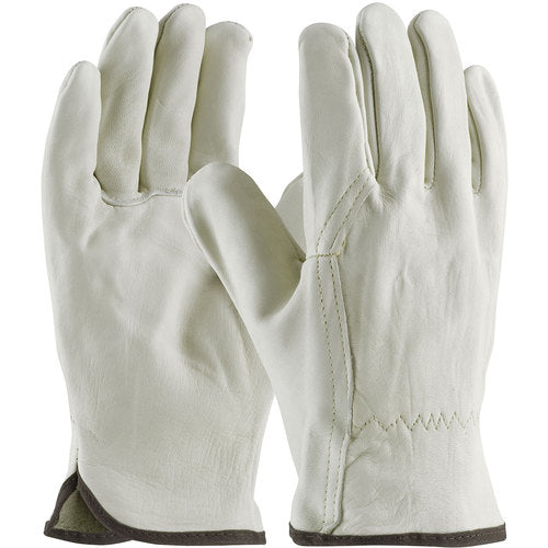 ‎68-116/S Leather Drivers Gloves - Top Grain Cowhide Drivers - Superior Quality - Wing Thumb - Sewn w/ Kevlar - Exact Industrial Supply