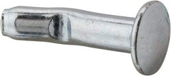 Powers Fasteners - 1/4" Diam, 1/4" Drill, 1" OAL, 1-1/4" Min Embedment Split-Drive Concrete Anchor - Grade 8.2 Steel, Zinc-Plated Finish, Mushroom Head - Caliber Tooling