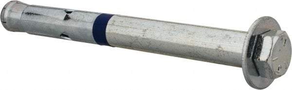 Powers Fasteners - 1/2" Diam, 1/2" Drill, 2-3/4" OAL, Split-Drive Concrete Anchor - Grade 8.2 Steel, Zinc-Plated Finish, Mushroom Head - Caliber Tooling