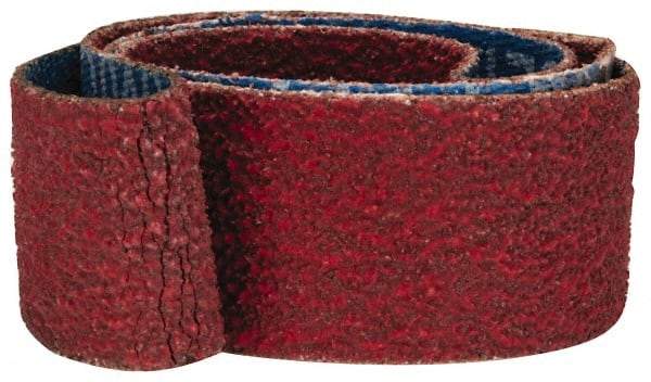 Norton - 3/4" Wide x 18" OAL, 60 Grit, Ceramic Abrasive Belt - Ceramic, Medium, Coated, Y Weighted Cloth Backing, Series R981 - Caliber Tooling