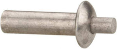 Made in USA - Universal Head Aluminum Alloy Drive Blind Rivet - Aluminum Alloy Mandrel, 0.453" to 1/2" Grip, 3/8" Head Diam, 0.191" to 0.219" Hole Diam, 0.656" Length Under Head, 3/16" Body Diam - Caliber Tooling