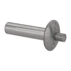 Made in USA - Brazier Head Aluminum Alloy Drive Blind Rivet - Aluminum Alloy Mandrel, 0.828" to 7/8" Grip, 5/8" Head Diam, 0.266" to 0.281" Hole Diam, 1.031" Length Under Head, 1/4" Body Diam - Caliber Tooling