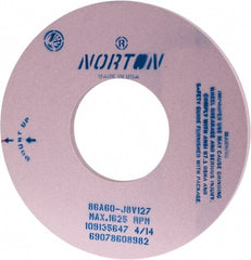 Norton - 20 Inch Diameter x 8 Inch Hole x 1 Inch Wide Centerless & Cylindrical Grinding Wheel - Exact Industrial Supply