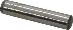 Value Collection - 6mm Diam x 30mm Pin Length Grade 8 Alloy Steel Precision Dowel Pin - Bright Finish, 1 Rounded End - Caliber Tooling