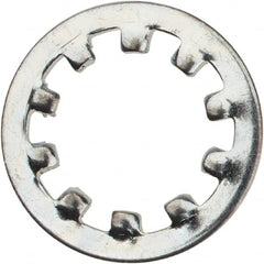 Value Collection - M10 Screw, 10.5mm ID, Spring Steel Internal Tooth Lock Washer - 18mm OD, Zinc-Plated, Grade 2 - Caliber Tooling