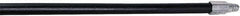 Rubbermaid - 60 x 1-1/16" Wood Handle for Push Brooms - Threaded Connection, Black - Caliber Tooling