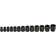 Wright Tool & Forge - 13 Pc 1/2" Drive Impact Socket Set - Exact Industrial Supply