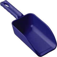 Remco - 16 oz Blue Polypropylene Flat Bottom Scoop - 3.2" Wide x 2" Deep Bowl, 10.4" OAL - Caliber Tooling