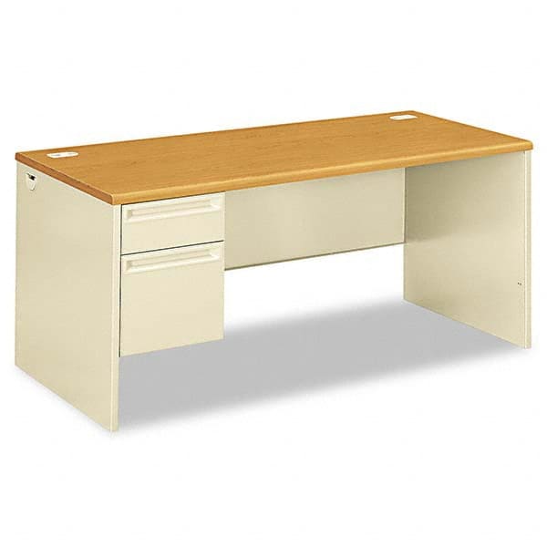 Hon - Office Desks Type: Single Pedestal w/Left Hand Return Center Draw: No - Caliber Tooling