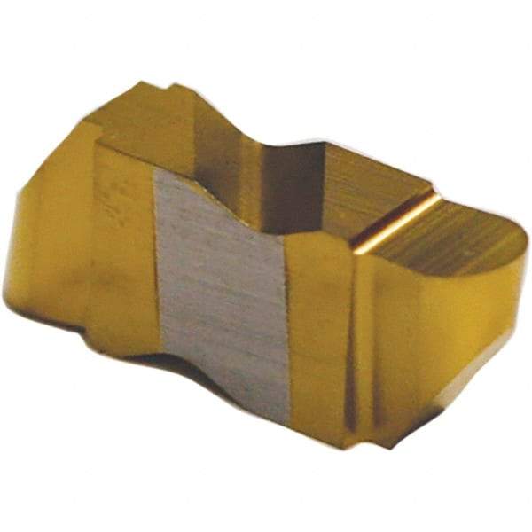 Tool-Flo - 3047FLRP Grade C3, 2.39mm Cutting Width Carbide Grooving Insert - 4.57mm Max Depth of Cut, Right Hand, 1.19mm Corner Radius, Uncoated - Caliber Tooling