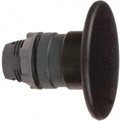 Schneider Electric - 22mm Mount Hole, Extended Mushroom Head, Pushbutton Switch Only - Round, Black Pushbutton, Nonilluminated, Momentary (MO) - Caliber Tooling