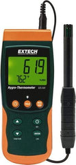 Extech - 32 to 122°F, 5 to 95% Humidity Range, Thermo-Hygrometer - 3% Relative Humidity Accuracy - Caliber Tooling