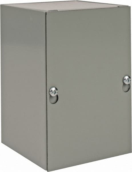 nVent Hoffman - Steel Junction Box Enclosure Screw Flat Cover - NEMA 1, 4" Wide x 6" High x 4" Deep - Caliber Tooling