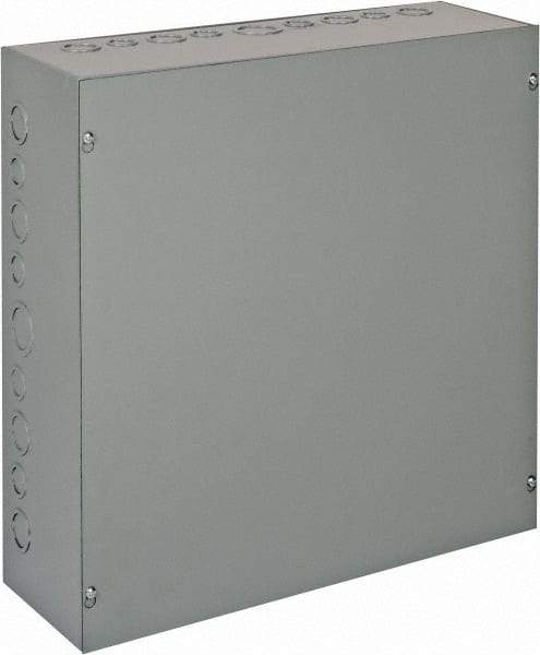 nVent Hoffman - Steel Junction Box Enclosure Screw Flat Cover - NEMA 1, 18" Wide x 18" High x 6" Deep - Caliber Tooling