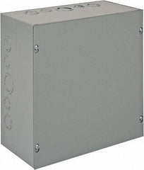 nVent Hoffman - Steel Junction Box Enclosure Screw Flat Cover - NEMA 1, 12" Wide x 12" High x 6" Deep - Caliber Tooling