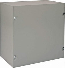 nVent Hoffman - Steel Junction Box Enclosure Screw Flat Cover - NEMA 1, 10" Wide x 10" High x 6" Deep - Caliber Tooling