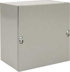 nVent Hoffman - Steel Junction Box Enclosure Screw Flat Cover - NEMA 1, 6" Wide x 6" High x 4" Deep - Caliber Tooling