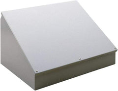 nVent Hoffman - Steel Junction Box Enclosure Hinge Sloped Cover - NEMA 12, 13, 406mm Wide x 305 mm High x 231mm Deep - Caliber Tooling