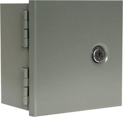 nVent Hoffman - Steel Junction Box Enclosure Hinge Flat Cover - NEMA 1, 6" Wide x 6" High x 4" Deep - Caliber Tooling