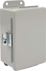 nVent Hoffman - Steel Junction Box Enclosure Hinge Flat Cover - NEMA 12, 13, 4" Wide x 6" High x 3" Deep - Caliber Tooling