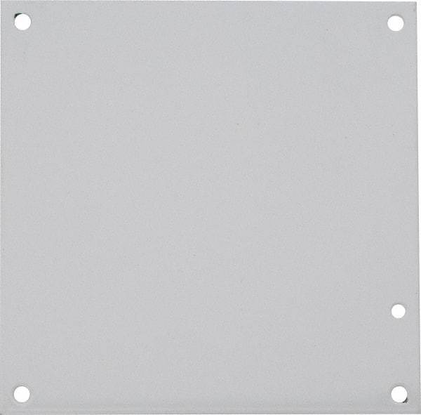 nVent Hoffman - 6-1/4" OAW x 6-1/4" OAH Powder Coat Finish Electrical Enclosure Nonperforated Panel - 8" x 8" Box, 14 Gauge Steel, Use with A8N84/A8N86/A8R86HCR - Caliber Tooling