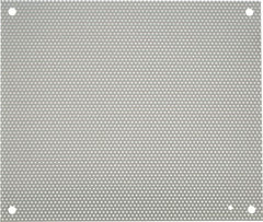 nVent Hoffman - 14-1/2" OAW x 17" OAH Powder Coat Finish Electrical Enclosure Perforated Panel - 20" x 16" Box, 16 Gauge Steel, Use with A20N16ALP/A20N16BLP - Caliber Tooling