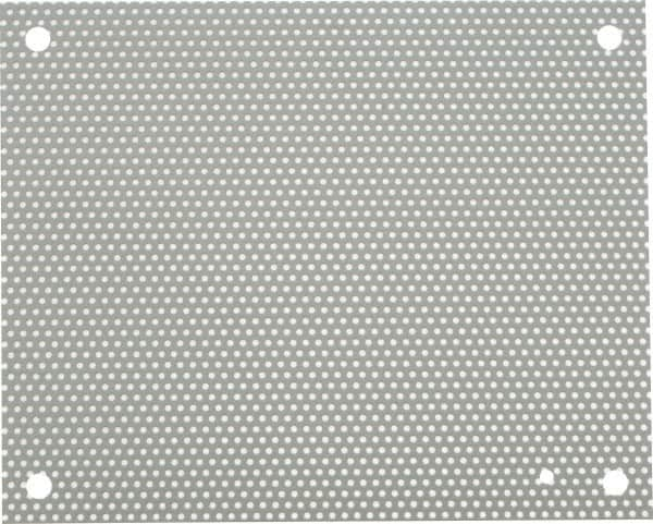 nVent Hoffman - 10-1/2" OAW x 13" OAH Powder Coat Finish Electrical Enclosure Perforated Panel - 16" x 12" Box, 16 Gauge Steel, Use with A16N12ALP/A16N12MPP - Caliber Tooling