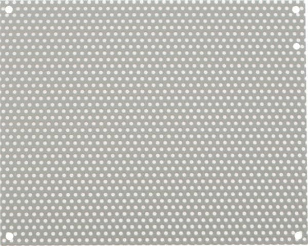 nVent Hoffman - 8-1/4" OAW x 10-1/4" OAH Powder Coat Finish Electrical Enclosure Perforated Panel - 12" x 10" Box, 16 Gauge Steel, Use with A12N104/A12N106/A12R106HCR - Caliber Tooling