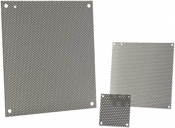 nVent Hoffman - 22-1/2" OAW x 32" OAH Powder Coat Finish Electrical Enclosure Perforated Panel - 36" x 24" Box, 16 Gauge Steel, Use with A36N24ALP/A36N24BLP - Caliber Tooling