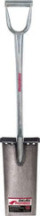 Razor-Back - 13" High x 6-1/2" Wide Square Steel Spade - 26" Long Steel D-Grip Handle, Front Turned - Caliber Tooling