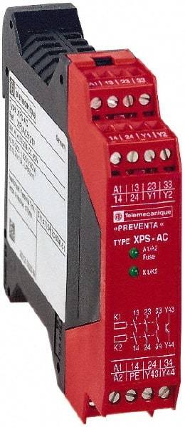 Square D - 24 Volt, 2.5 VA Power Rating, Standard Electromechanical & Solid State Screw Clamp General Purpose Relay - 6 Amp at 24 VAC/VDC, 1NC (Auxiliary) & 3NO - Caliber Tooling