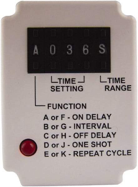 Square D - 11 Pin, 999 hr Delay, Multiple Range DPDT Time Delay Relay - 10 Contact Amp, 110 VDC & 120 VAC - Caliber Tooling