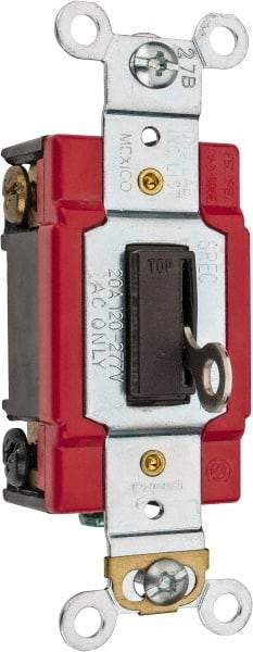 Cooper Wiring Devices - 3 Pole, 120 to 277 VAC, 20 Amp, Specification Grade, Key Lock, Wall and Dimmer Light Switch - 1.31 Inch Wide - Caliber Tooling